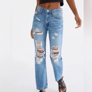 Distressed Blue Jeans for Women